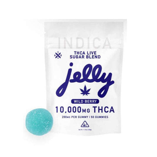 Jelly Live Sugar Blend THC-A Gummies - Wild Berry (Indica)