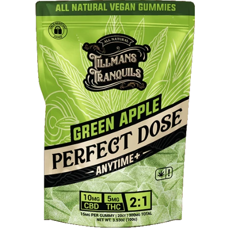 Tillman Tranquils CBD:THC Gummies Green Apple