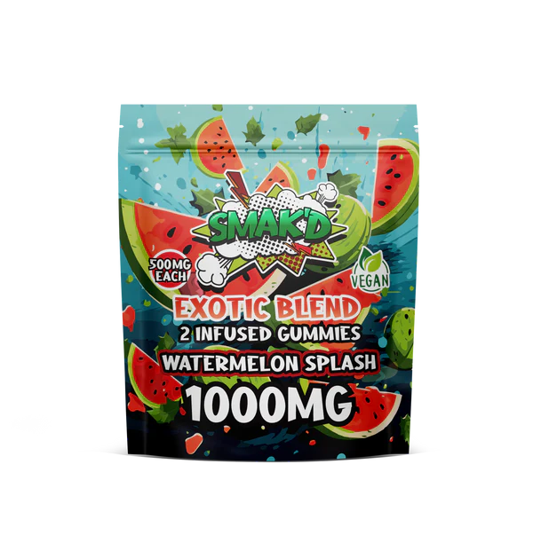 watermelon splash punch delta 8 thc infused gummies - 1000 MG
