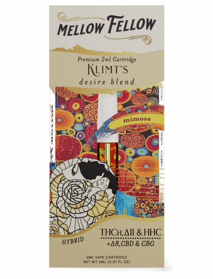 Mellow Fellow Premium Klimt's desire blend 2ml Vape Cartridge - mimosa (Hybrid).