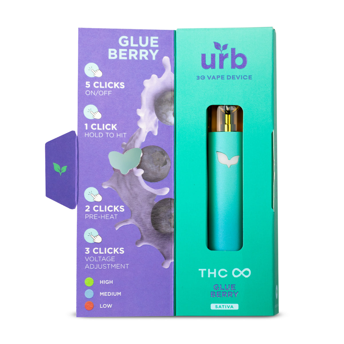 URB-THC-Infinity-Disposable-Glue-Berry