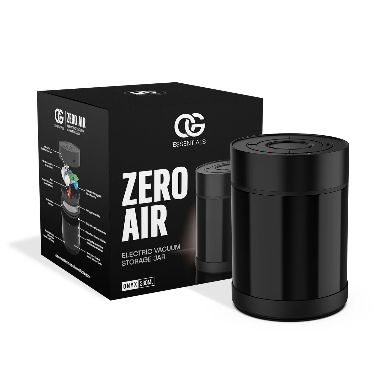 Zero Air - Electric Vacuum Stash Jar ONYX