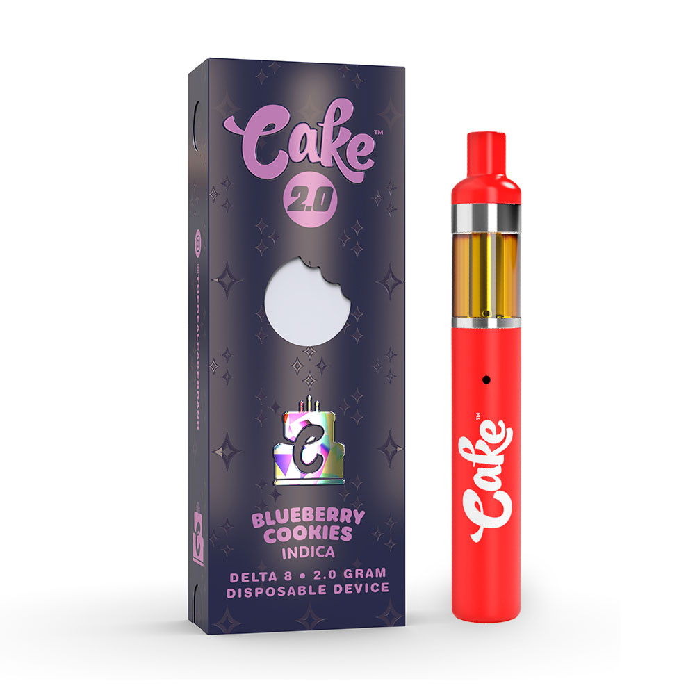 Cake Delta 8 Disposable Vape Blueberry Cookies (Indica)