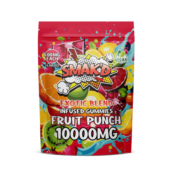 fruit punch delta 8 thc infused gummies - 10000 MG