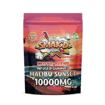 malibu sunset delta 8 thc infused gummies - 10000 MG