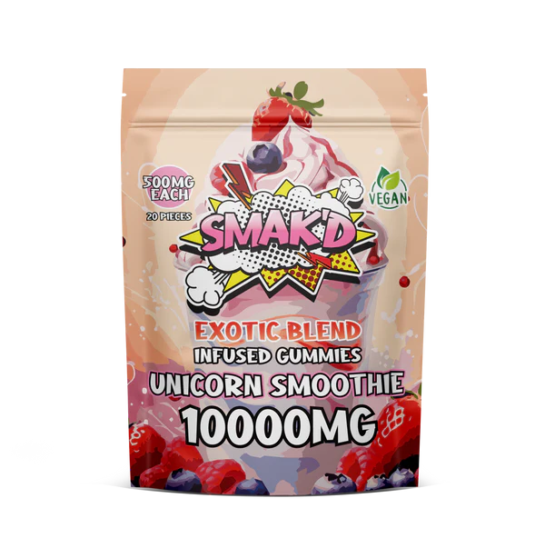 unicorn smoothie delta 8 thc infused gummies - 10000 MG