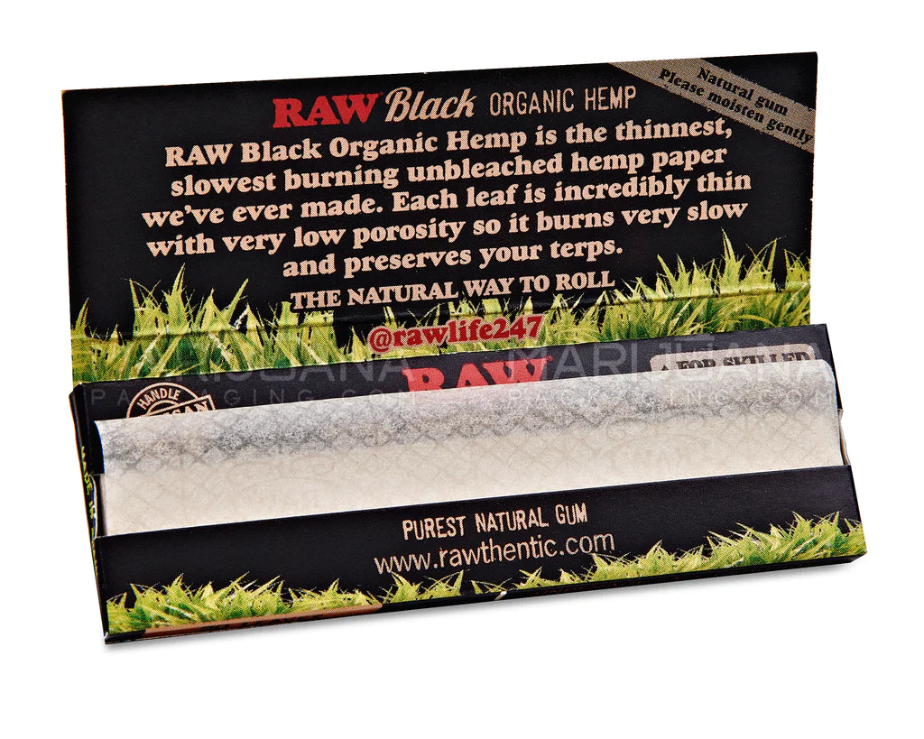 RAW Black Organic Rolling Papers