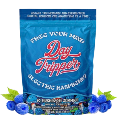 DayTripper Legal Psychedelics Mushroom Gummies 10ct Electric Raspberry