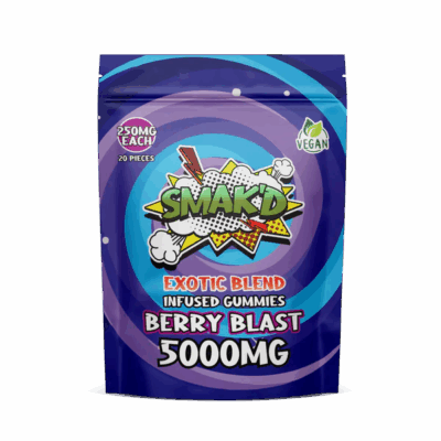 berry blast delta 8 thc infused gummies - 5000 MG