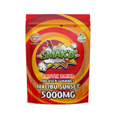 malibu sunset delta 8 thc infused gummies - 5000 MG