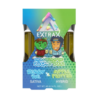 Delta Extrax Adios Blend THC-A Cartridge | 4g - Berry Pie (Sativa) X Apple Fritter (Hybrid)