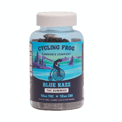 Cycling Frog Gummies 40ct bluerazz