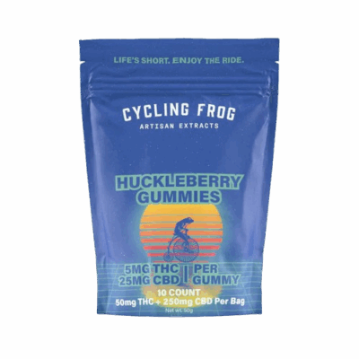 Cycling Frog Gummies 5MG THC/25MG CBD 10 count