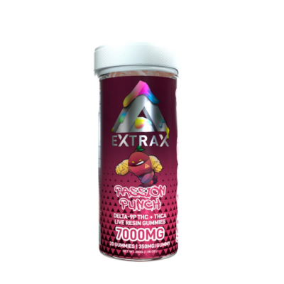 Delta Extrax 7000mg Adiós Blend Gummies - Passion Punch (Hybrid)