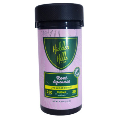 Hidden Hills Live Sugar Edibles - 7500MG Rizz Mix - Rose' Squares