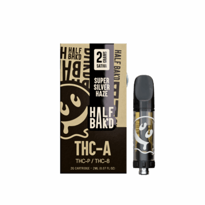 Half Bak’d THC-A - 2G Cartridge - Super Silver Haze (Sativa)