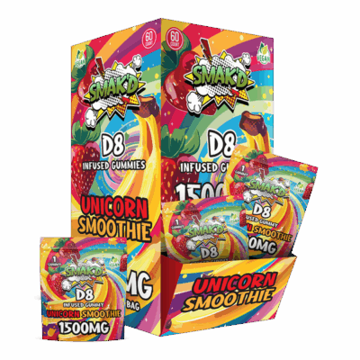 Smak'd Delta 8 Infused Gummies - 1500mg - Unicorn Smoothie
