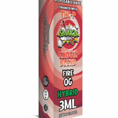 TKO Smak’d Exotic Blend Disposable THC Vape | 3ML Fire OG