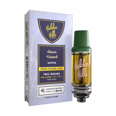Hidden Hills Fresh Frozen Cart - 2g Cartridge Heady Blend | Sour Diesel (Sativa)