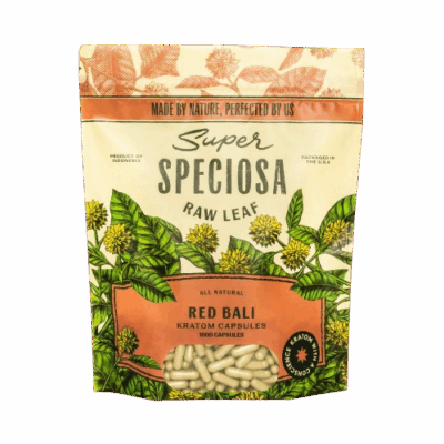 Super Speciosa Red Bali Kratom Capsules
