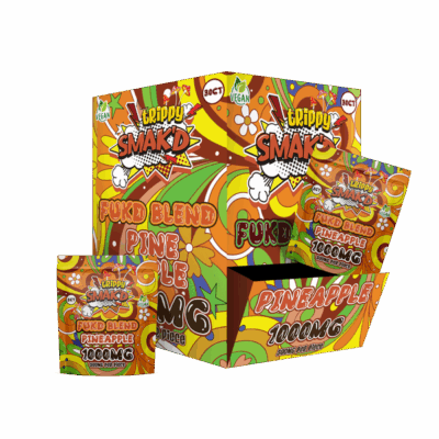 Trippy Smak'd 1000mg Fukd Blend Mushroom Gummies - Pineapple