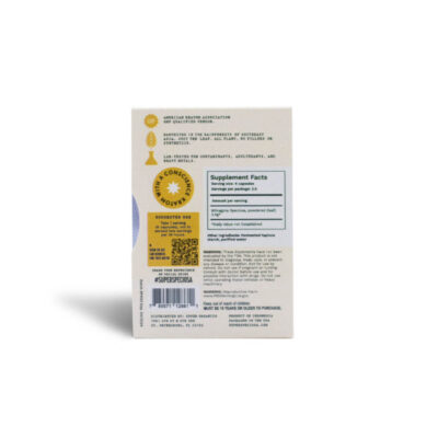 White Maeng Da Kratom Capsules with proper compliance labeling. Kratom Consumer Protection Act compliance.