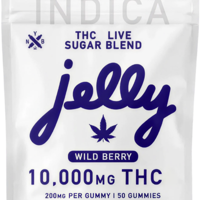 Jelly THC Live Sugar Blend Gummies 10,000mg 50 Count – Various Flavors