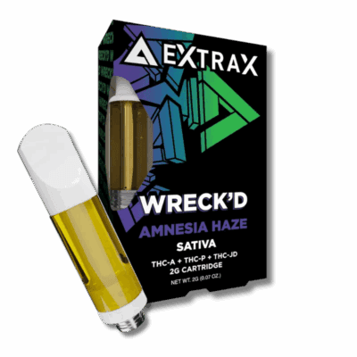 Delta Extrax Wreck’d Cartridges - 2g - Amnesia Haze (Sativa) 3