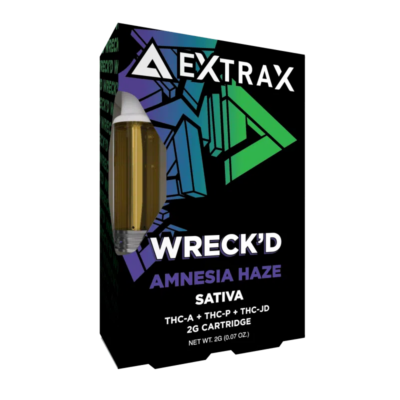 Delta Extrax Wreck’d Cartridges - 2g - Amnesia Haze (Sativa)