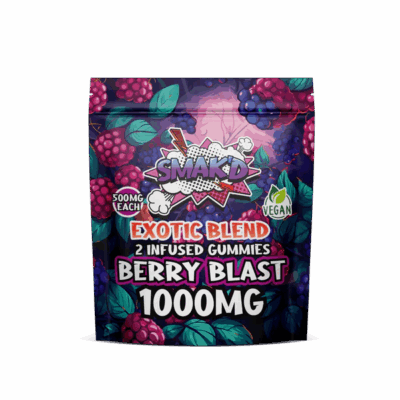 berry blast fruit punch delta 8 thc infused gummies - 1000 MG