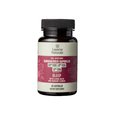 Lazarus Naturals CBD+CBN Cannabinoid CAPSULES, SLEEP