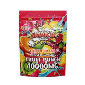 fruit punch delta 8 thc infused gummies - 10000 MG