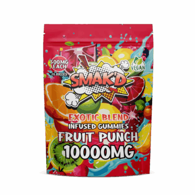 fruit punch delta 8 thc infused gummies - 10000 MG