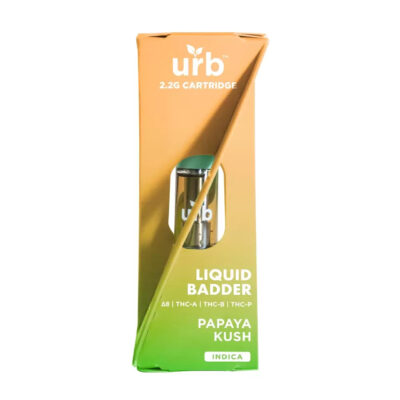 Urb Liquid Badder Cartridge 2.2ML - Papaya Kush (Indica)