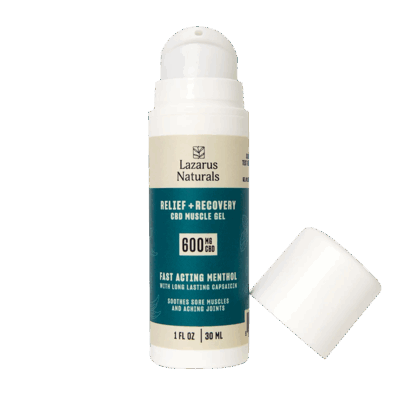 Lazarus Naturals CBD MUSCLE GEL, RELIEF + RECOVERY