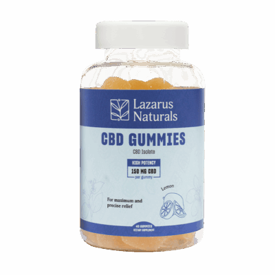 Lazarus Naturals CBD Gummies, High Potency - Lemon