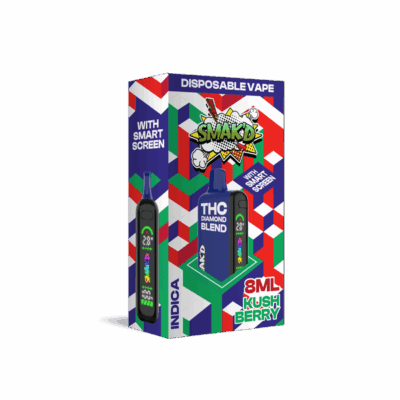 SMAK'D THC Diamond Blend Disposable 8ml - Kush Berry (Indica)