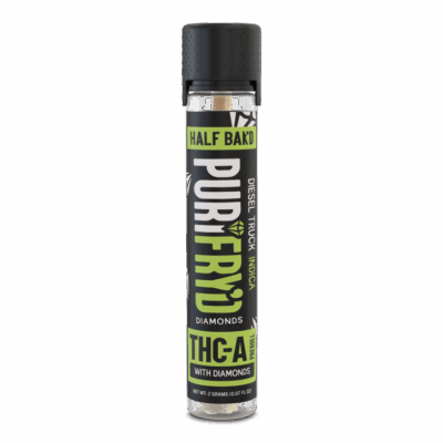 Half Bak'd Purifryd Diamonds 2g THC-A Preroll - Diesel Truck (Indica)