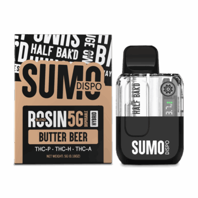 Half Bak'd Sumo Disposables 5G Live Rosin - Butter Beer (Hybrid)
