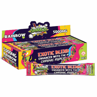 Smak'd Rainbow Exotic Blend Chronic Ropes 5000mg