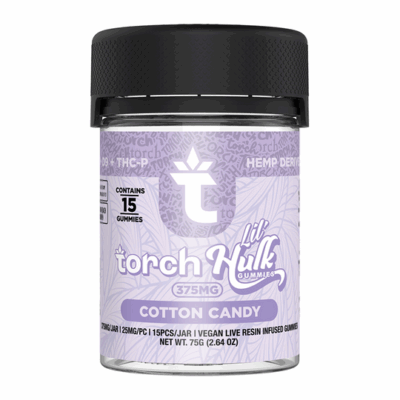 Torch Lil Hulk Gummies 375mg - Cotton Candy