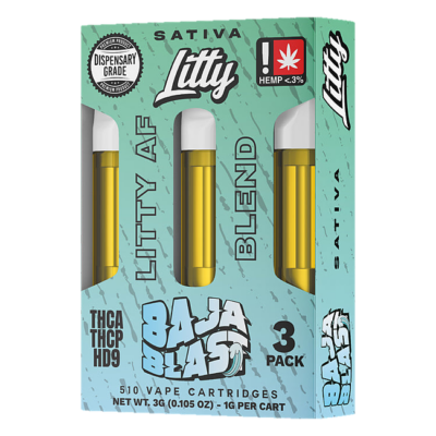 Litty THCA Vape Carts Litty AF Blend 3pk