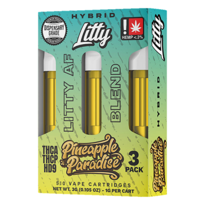 Litty THCA Vape Carts Litty AF Blend 3pk