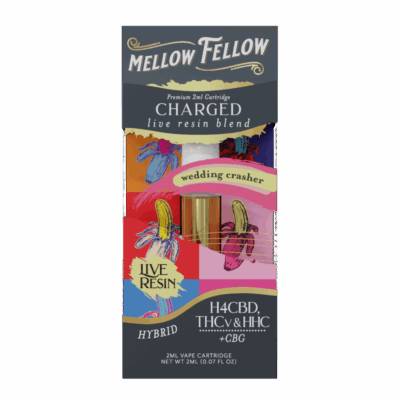 Mellow Fellow Live Resin 2mL Vape Cartridge - Charged Blend Wedding Crasher (Hybrid)