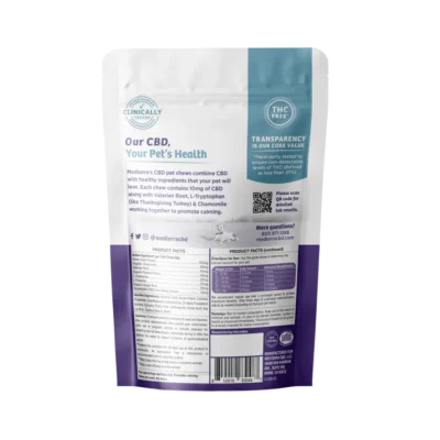 Medterra Pets Calming CBD Isolate Chews - Bacon Flavor 300mg