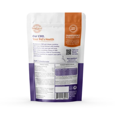 Medterra Pets Joint Support CBD Isolate Chews Peanut Butter Flavor -300mg