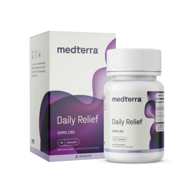 Medterra Daily Relief CBD Isolate Capsules 25mg–50mg