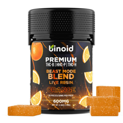 Binoid Live Resin Beast Mode Blend THC Gummies with THC-B + THC-H + HHC-P - Orange