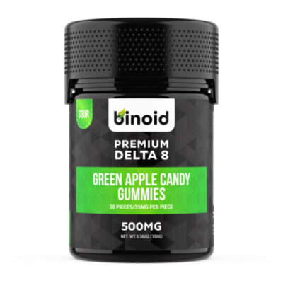 Binoid Premium Delta 8 THC Gummies - Sour Green Apple