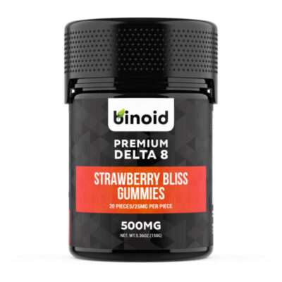 Binoid Premium Delta 8 THC Gummies - Strawberry Bliss